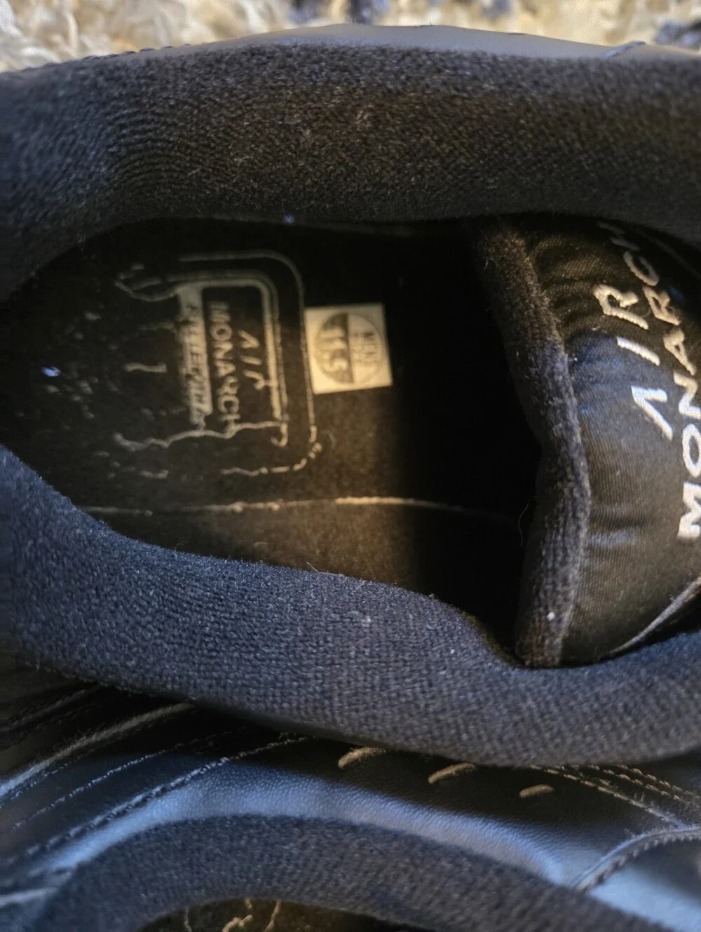 Nike Men's Air Monarch IV Training shoes Triple Black Size 11.5